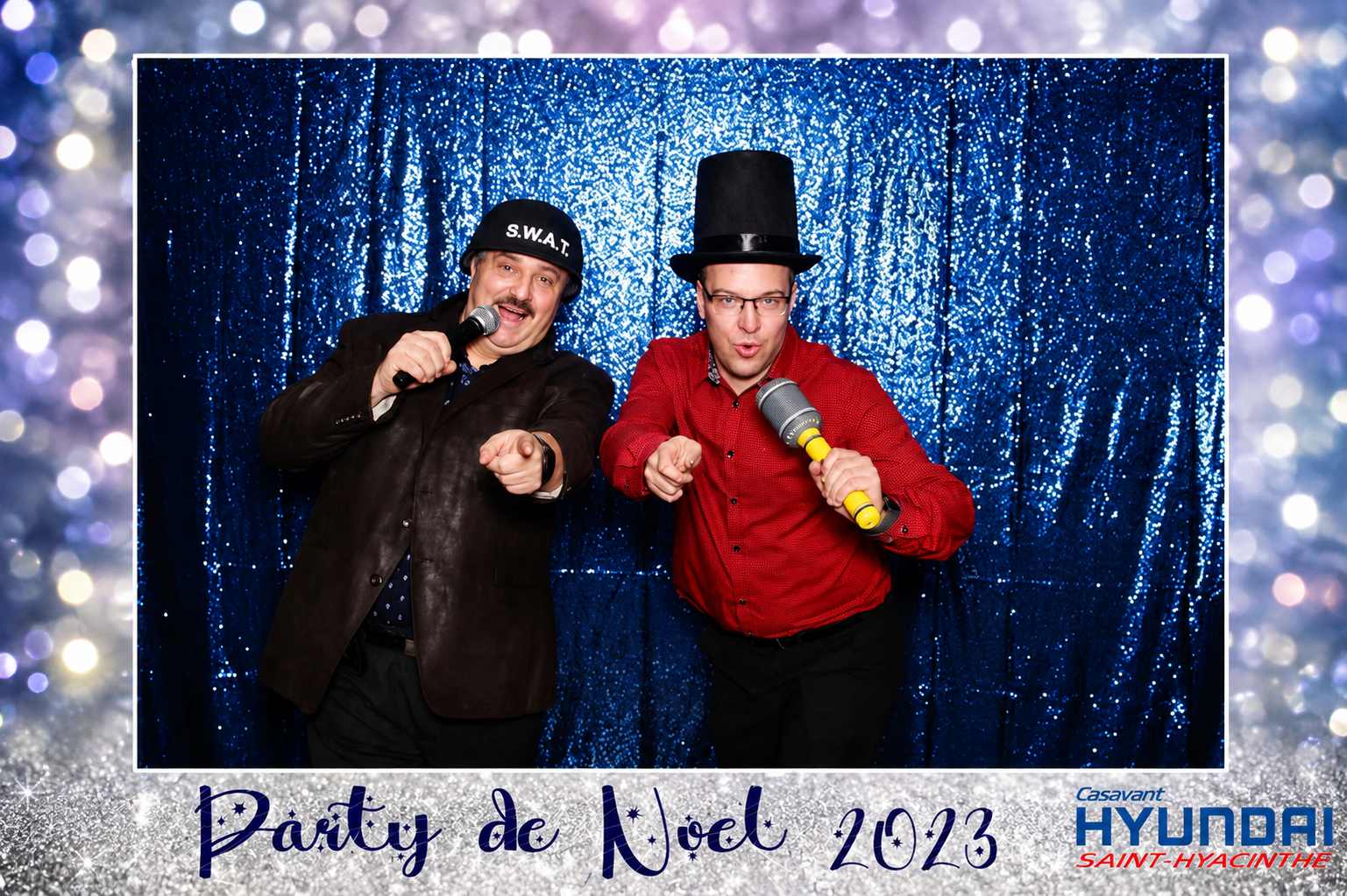 Party de Noël corporatif Hyundai 2023 — photobooth Casino BCBG avec employés